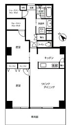 JR山手線 恵比寿駅 徒歩6分の賃貸マンション 1階1SLDKの間取り