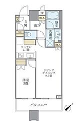 JR山手線 目黒駅 徒歩1分の賃貸マンション 3階1LDKの間取り