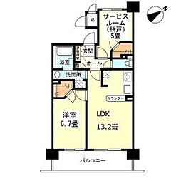 アーマックス大井町 1SLDKの間取図画像