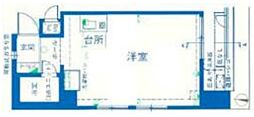 ライオンズマンション渋谷 ワンルームの間取図画像