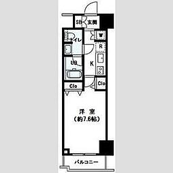 パレステュディオ渋谷本町 1Kの間取図画像