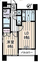 リリエンベルグ弐番館 1LDKの間取図画像