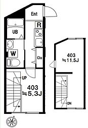 BloomTower西新宿 2Kの間取図画像
