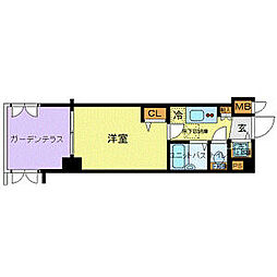 フェニックス落合公園 1Kの間取図画像