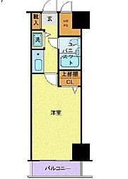 JR山手線 恵比寿駅 徒歩3分の賃貸マンション 7階1Kの間取り