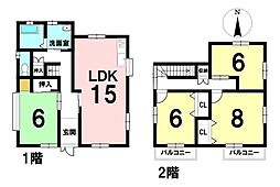 中古戸建　追分2丁目付近　2階建4LDK