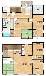 岩沼市中央3丁目　戸建て 5LDKの間取り