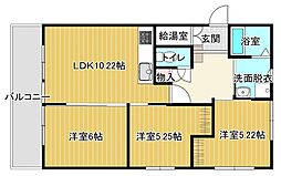 アーク岐阜 3LDKの間取図画像