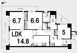 間取図画像 3LDK