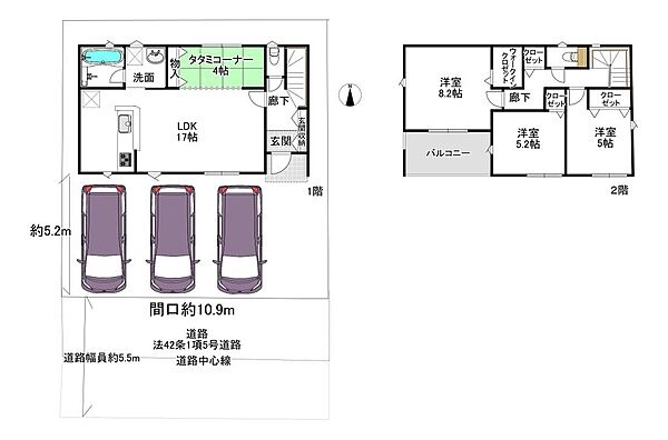 間取りを拡大表示