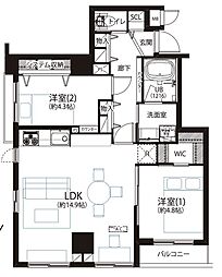 間取図画像 2LDK