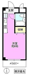 星座館 ワンルームの間取図画像