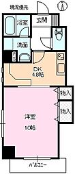 ダイビシマンション 1DKの間取図画像