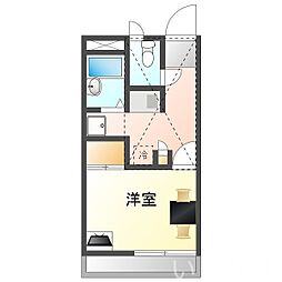 JR宇野線 備前西市駅 徒歩17分の賃貸アパート 2階1Kの間取り