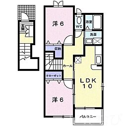 間取図画像 2LDK