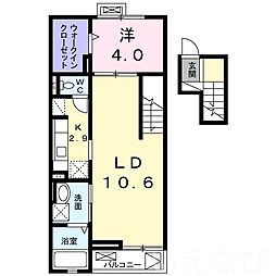 マリーアンジュ 1LDKの間取図画像