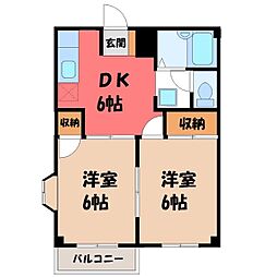 JR両毛線 国定駅 徒歩35分
