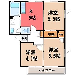 東武伊勢崎線 新伊勢崎駅 3.2km