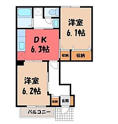 ソレアード B 1階