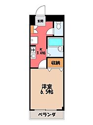 ラルーチェ 1Kの間取図画像