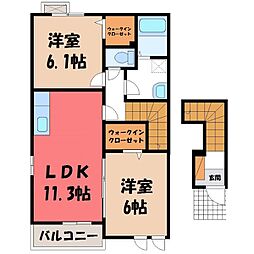 グランストリームy's 2LDKの間取図画像
