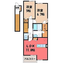 JR信越本線 北高崎駅 徒歩22分 2階/-