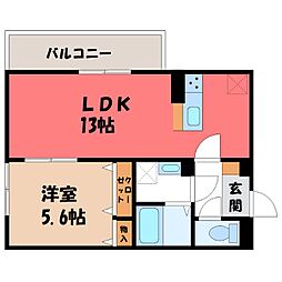 JR両毛線 駒形駅 徒歩22分