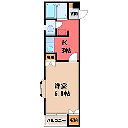 ジャストハイツ B 2階