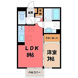 間取図画像 1LDK