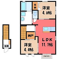 メゾン・ド・ルミナス 2SLDKの間取図画像
