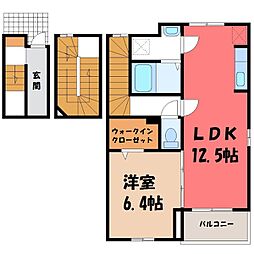 グラン・ソレイユ 1LDKの間取図画像