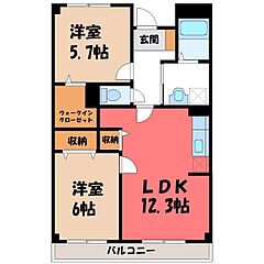 物件の間取り