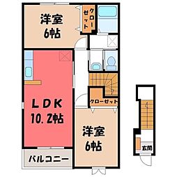 JR両毛線 駒形駅 徒歩36分 2階/-
