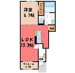 JR上越線 群馬総社駅 徒歩21分 1階/-
