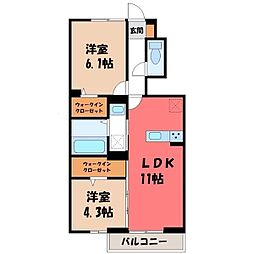 ベストオーシャン E 2LDKの間取図画像