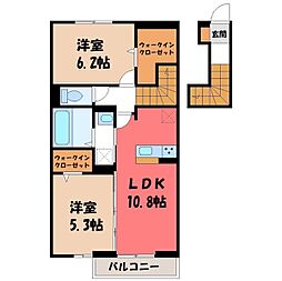 ベストオーシャン F 2LDKの間取図画像