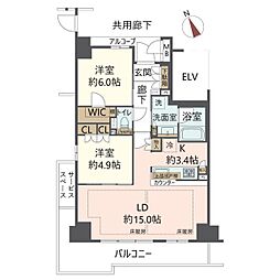 間取図画像 2LDK