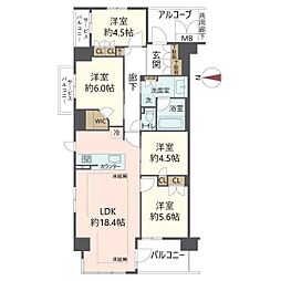 プレミスト京都西院 4LDKの間取図画像