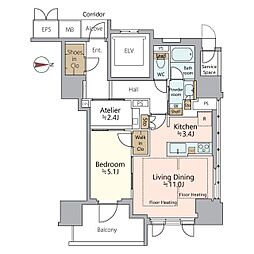 間取図画像 1LDK