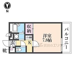 JR東海道・山陽本線 尼崎駅 徒歩23分の賃貸アパート 3階1Kの間取り