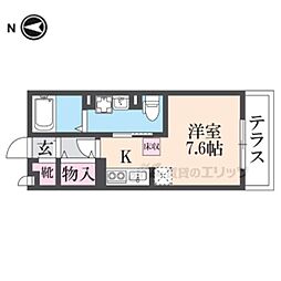 フロントハウスA ワンルームの間取図画像