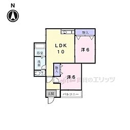 間取図画像 2LDK