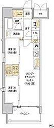 リビオメゾン新大阪 4階2LDKの間取り