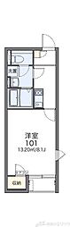 レオネクストSAKAE西淡路 1Kの間取図画像