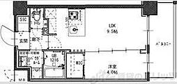S-RESIDENCE江坂focal 1LDKの間取図画像
