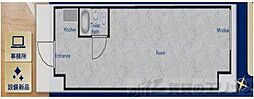 ステュディオ新大阪 ワンルームの間取図画像