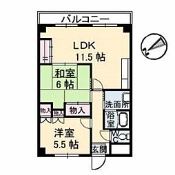 間取図画像 2LDK