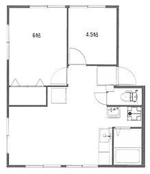 アーバンみよし 2DKの間取図画像