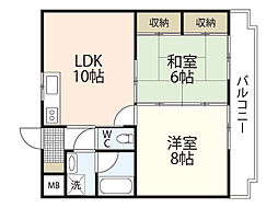 ヴェナール 2LDKの間取図画像