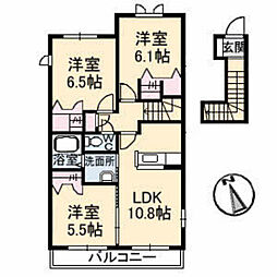メゾンスリーズK 3LDKの間取図画像